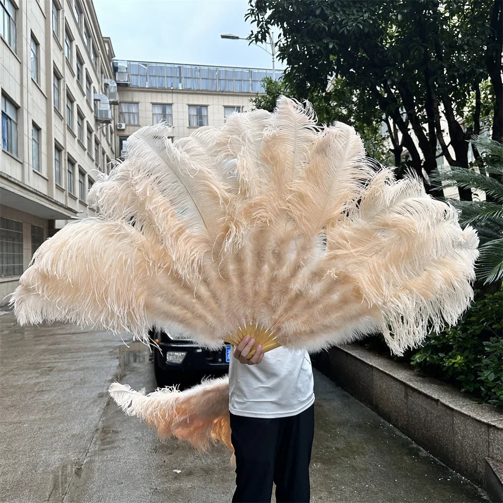 90CM Ostrich Feather Fans | Feather Fans | Wiccan Center