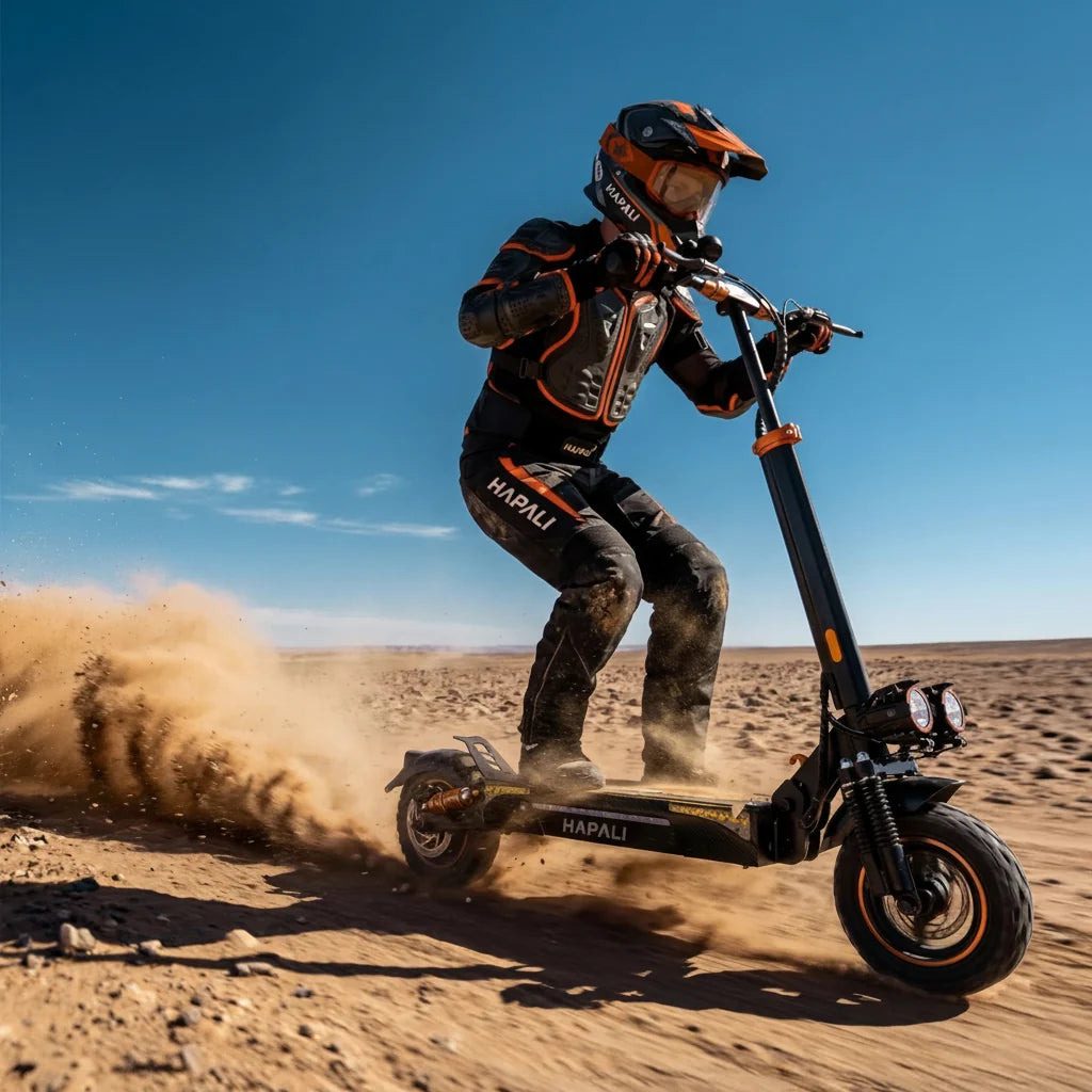 Off-Road Adult Electric Scooter: Dual Suspension & Long Range | Electric Bike | Wiccan Center