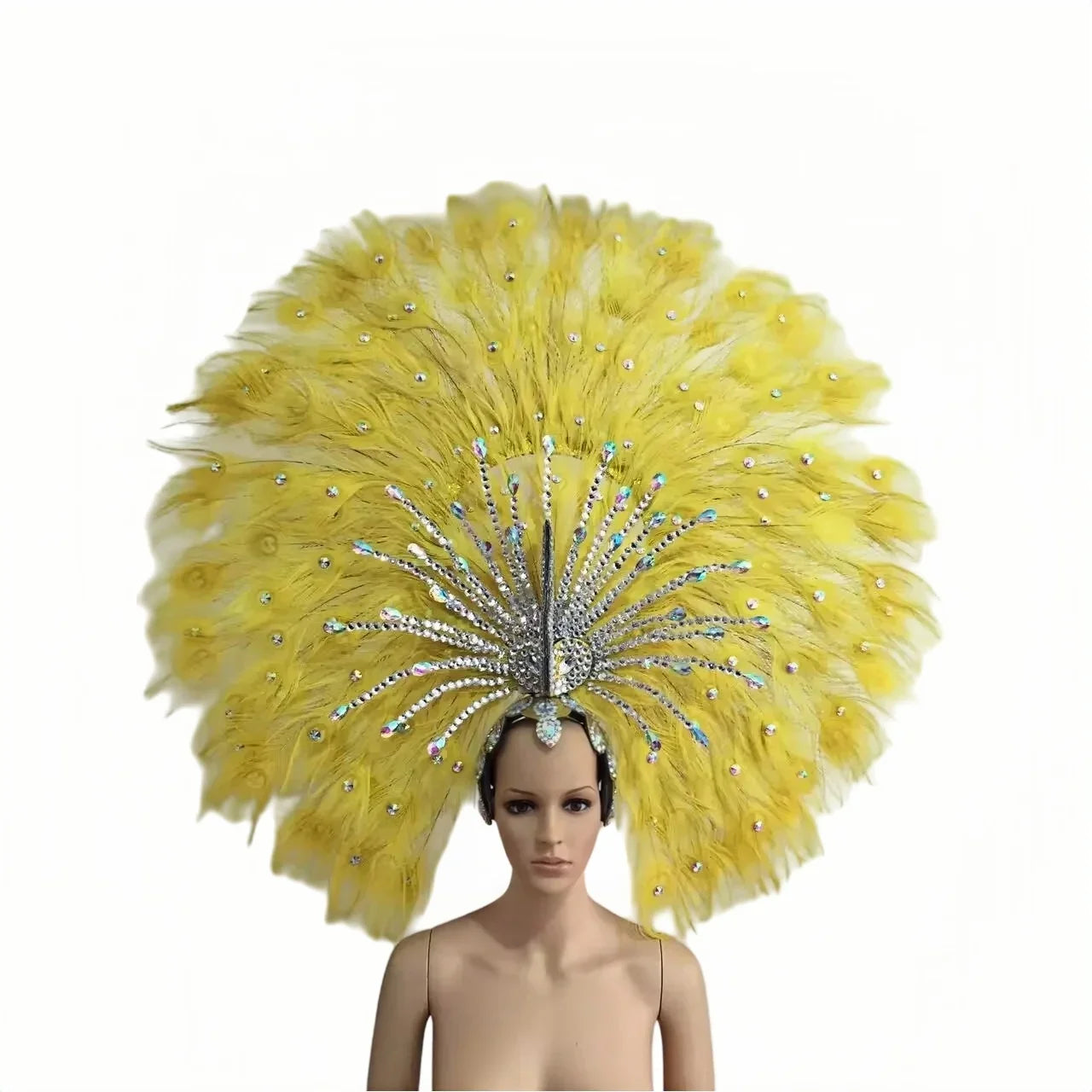 The Stardust Mirage – Premium Mohawk Feather Samba Carnival Headdress