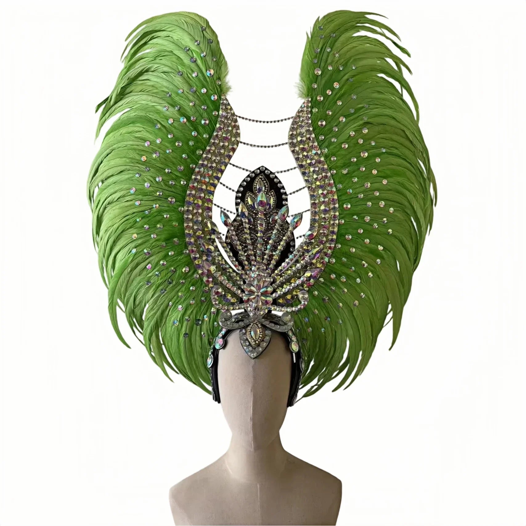 The Stardust Aurora Feather Headdress – Light Purple Cabaret & Carnival Crown | Headdress | Wiccan Center