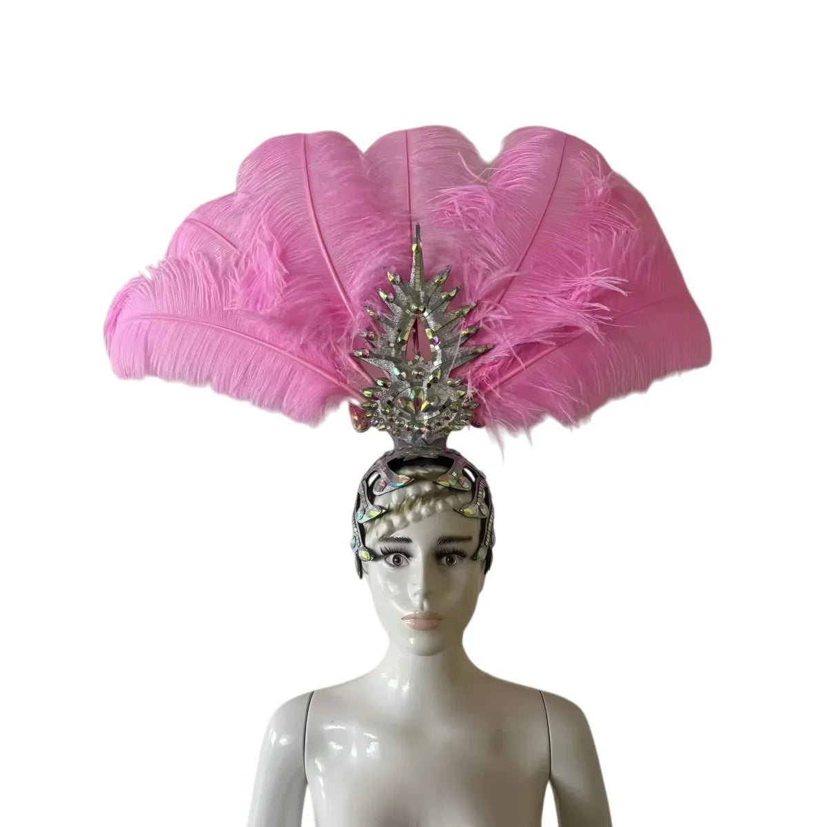 The Stardust Dionysia – Carnival & Samba Feathered Masque Ball Crown | Headdress | Wiccan Center