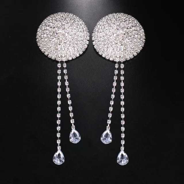Luxury Crystal Pendant Body Adornment – Shimmering Rhinestone Charm Set & Exotic Accents for Raves, Festivals & Fine Lingerie | Pasties | Wiccan Center