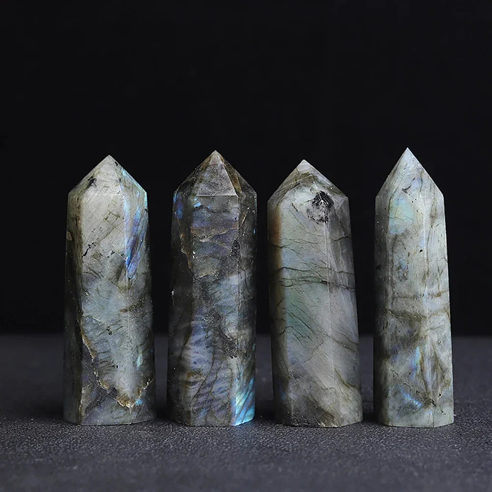Natural Stone and Crystals Point Wand Witchcraft Rose Quartz Amethyst Home Decor Mineral Reiki Healing Stones Crafts Room Decor