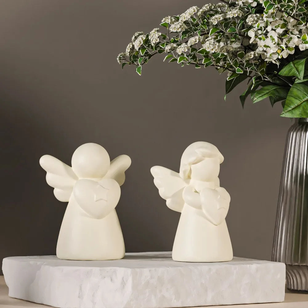 1pcs  Heart Wings Angel Silicone Mold DIY Human Sculpture Candle Gypsum Resin Mould Home Decor Birthday Gift