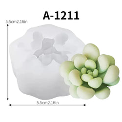 Simulation succulent liquid silicone mold DIY candle fragrance resin drop mold cake creative mold | | Wiccan Center