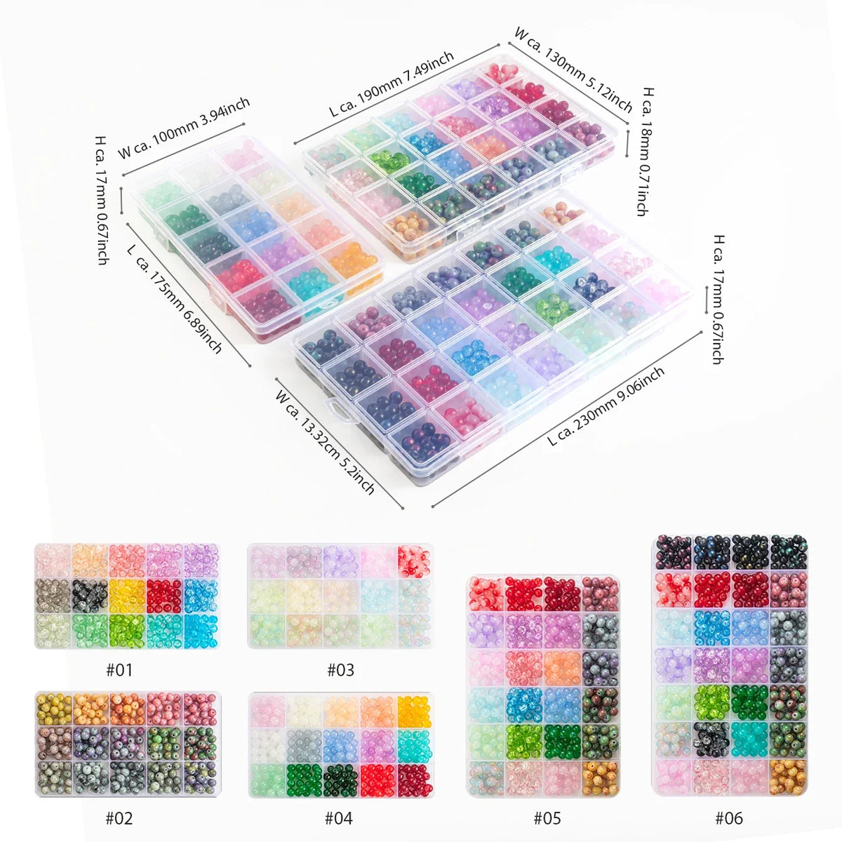 Glass Beads Bracelet Making Kits 28 Colors 8mm Crystal Beads Round Gemstone Stone Beads with Accessories for Jewelry Making DIY | | Wiccan Center