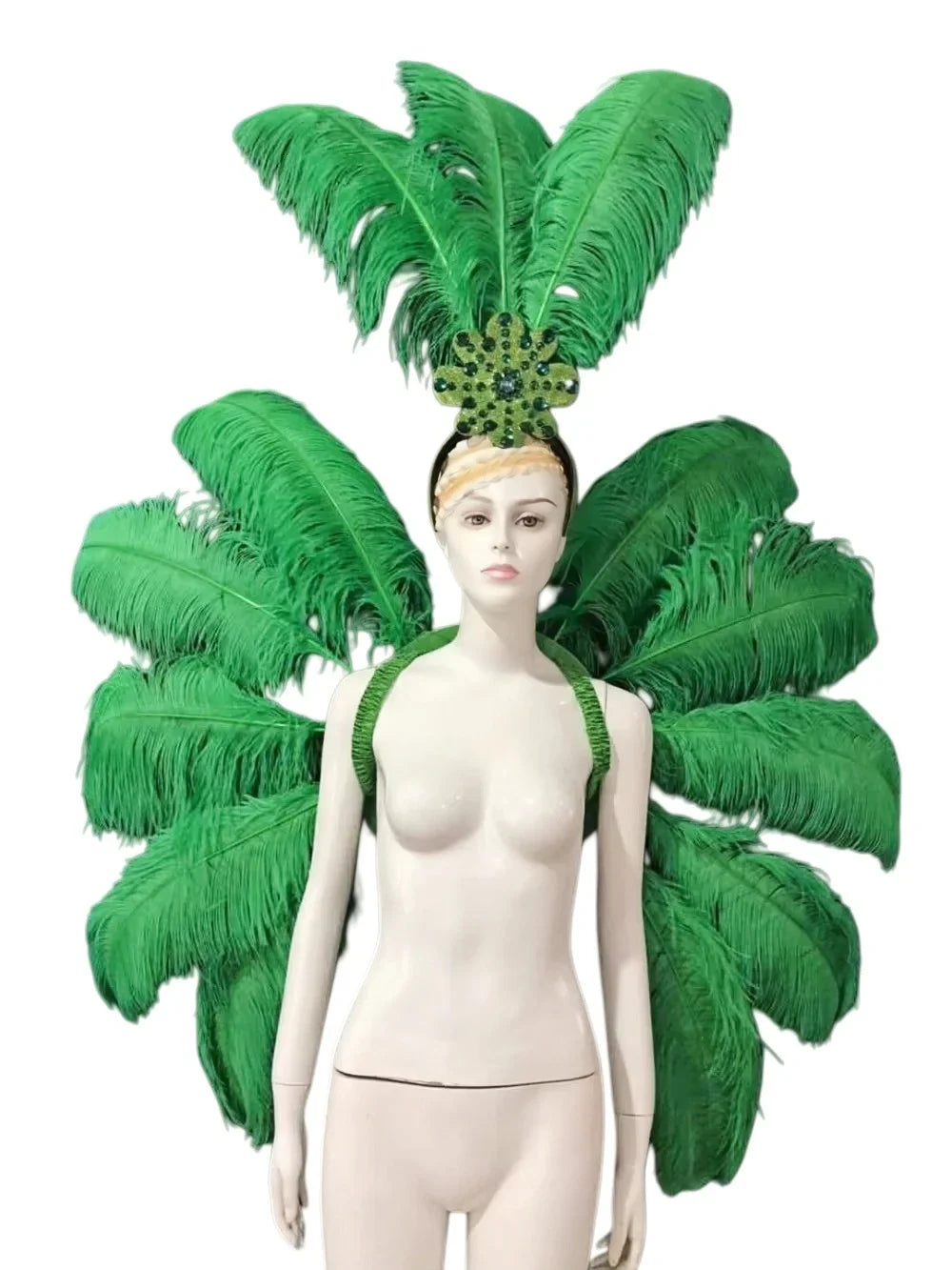 Feather Backpiece and Plume Headdress Set | Back Pieces | Wiccan Center
