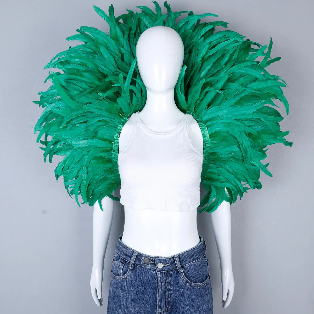 Festival Carnival Feather Shoulder Shawl | Feather Shawl | Wiccan Center