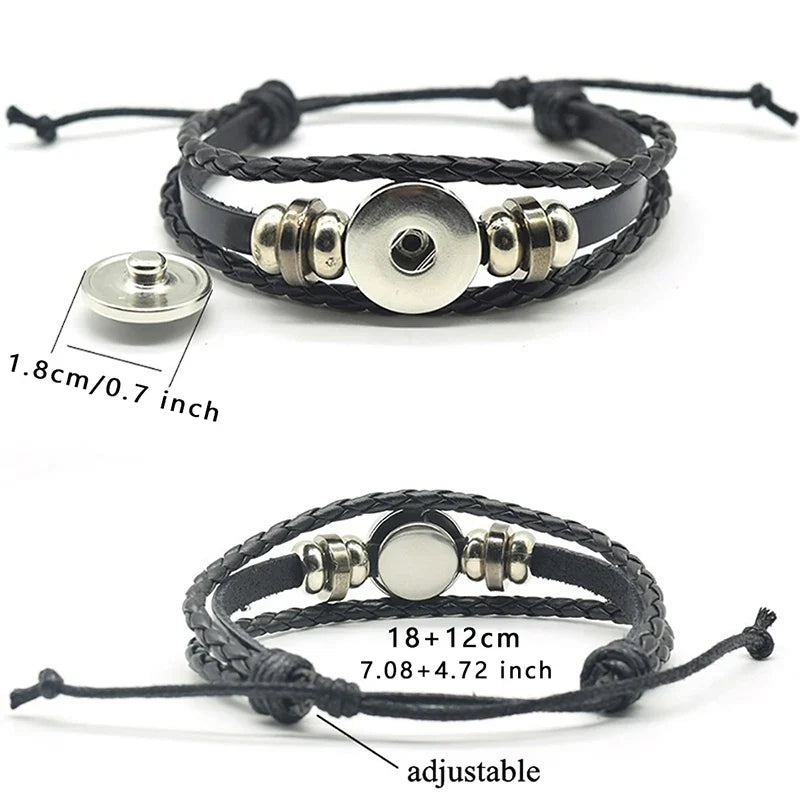 Birthday Present 12 Constellation Luminous Bracelet Leather Bracelet Zodiac Charm Bracelet for Men Women