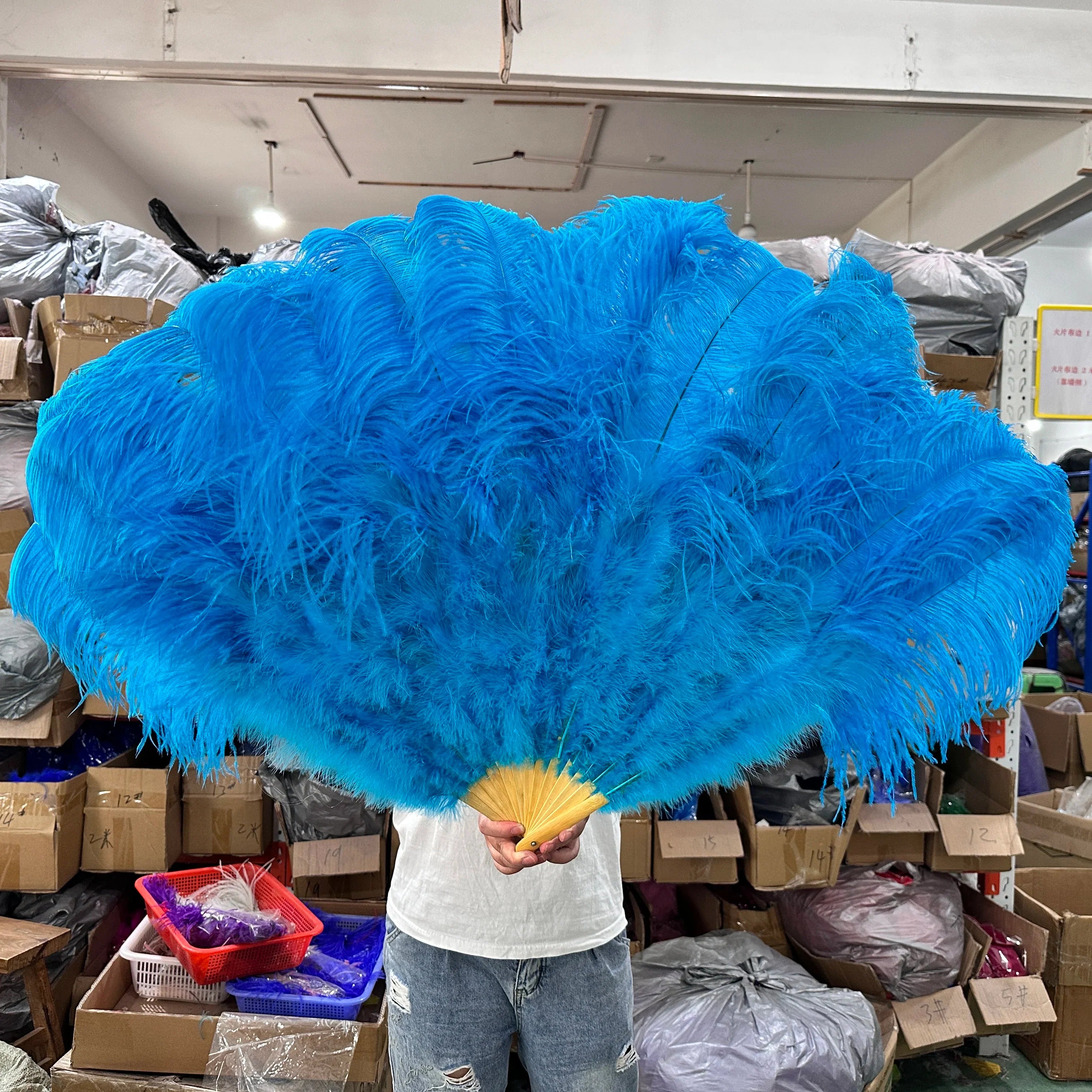 130CM Ostrich Feather Fans | Feather Fans | Wiccan Center
