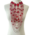Long Tassel Rhinestone Glass Crystal Drop