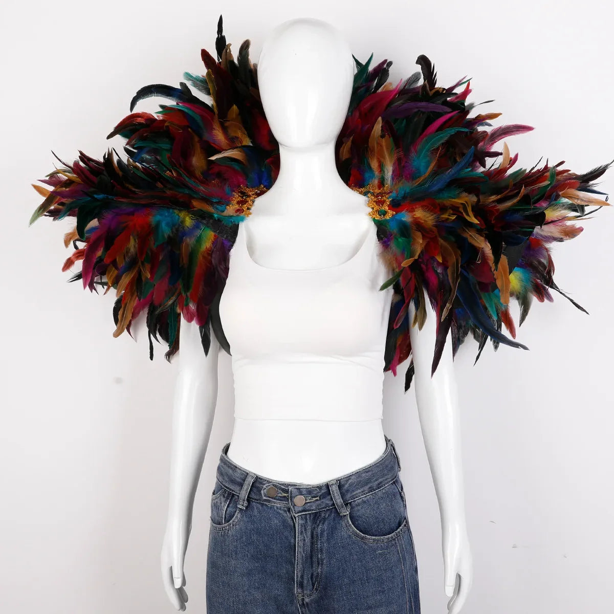 Festival Carnival Feather Shawl | Feather Shawl | Wiccan Center