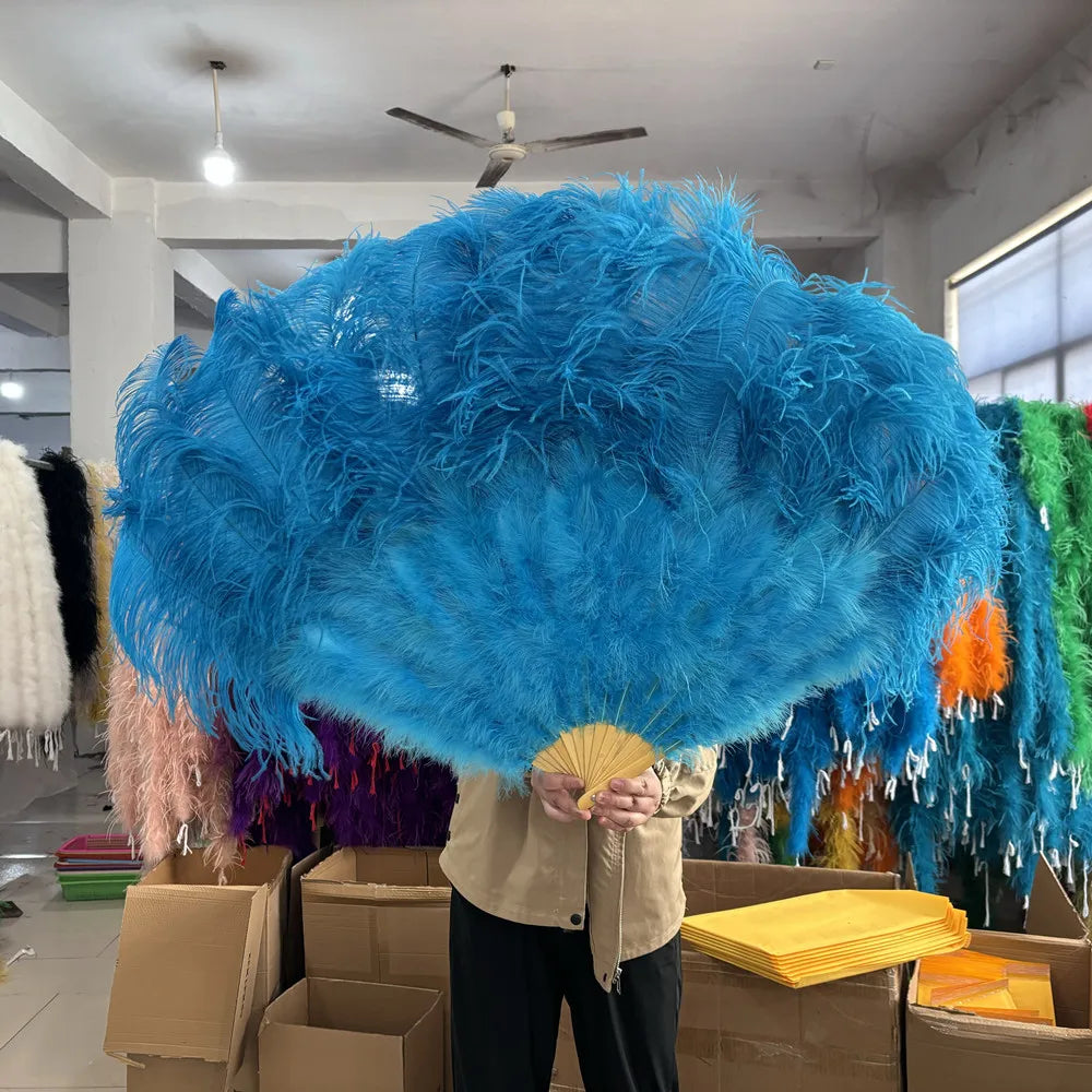 90CM Ostrich Feather Fans | Feather Fans | Wiccan Center