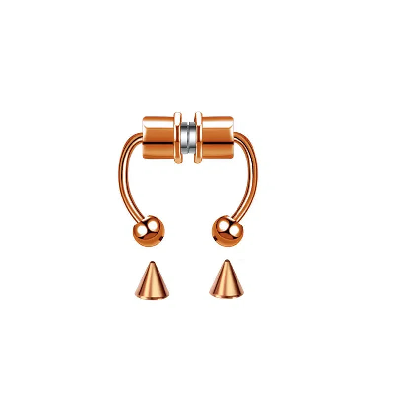 Stainless Steel Magnet Fake Nose Ring Hoop Fake Piercing Hoop Septum Rings For Women Fashion Gothic Rock Body Jewelry Gifts | | Wiccan Center