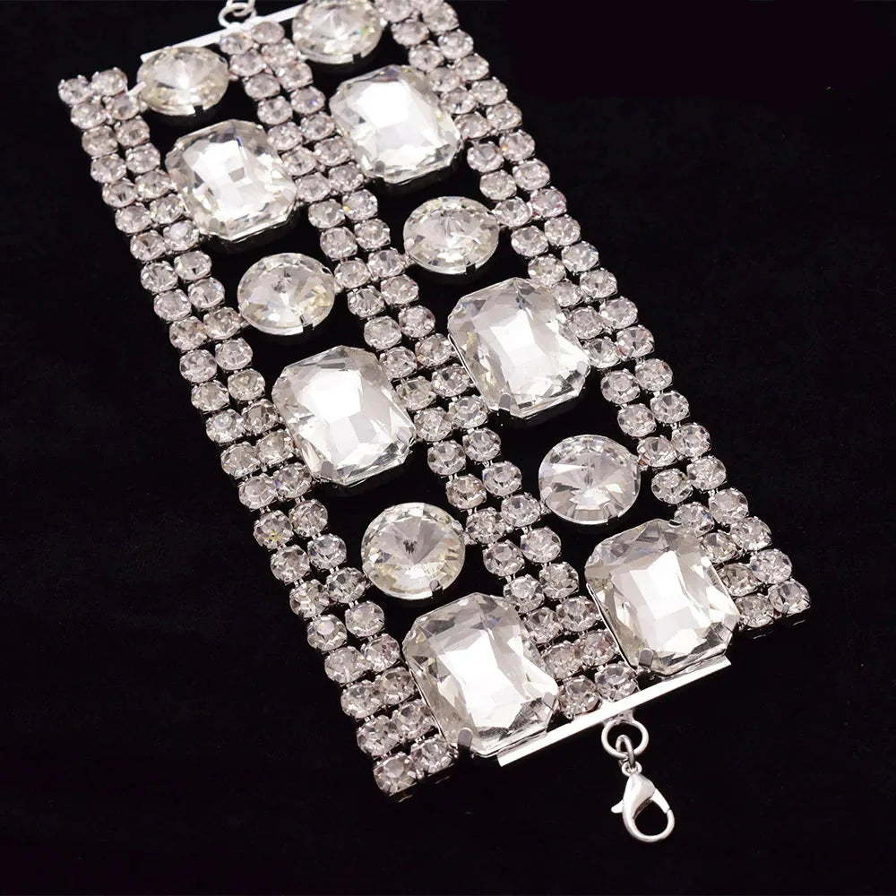 Glass Rhinestone Cuff | Bracelets | Wiccan Center