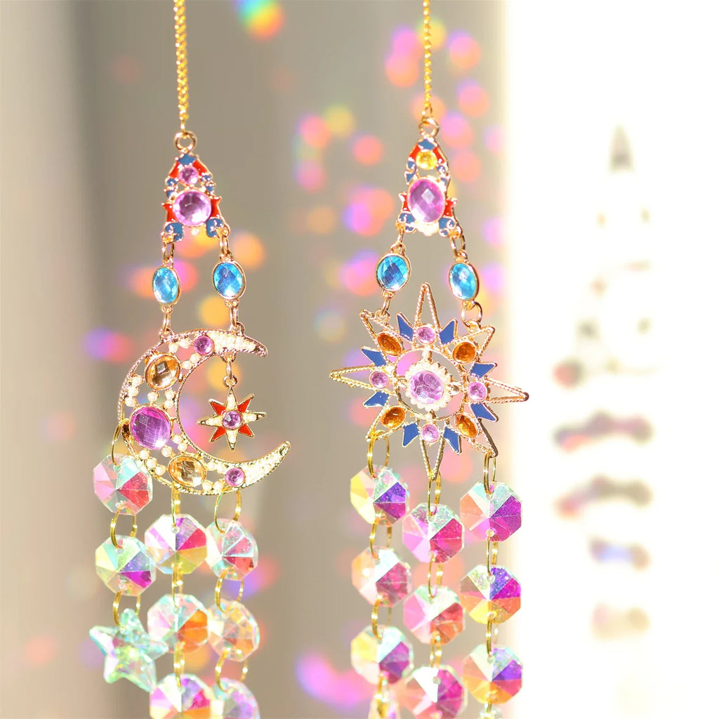 Colorful diamonds StarsMoonButterflies, sun garlands, gardening, light collection, Suncatcher accessories,indoor and outdoor | | Wiccan Center