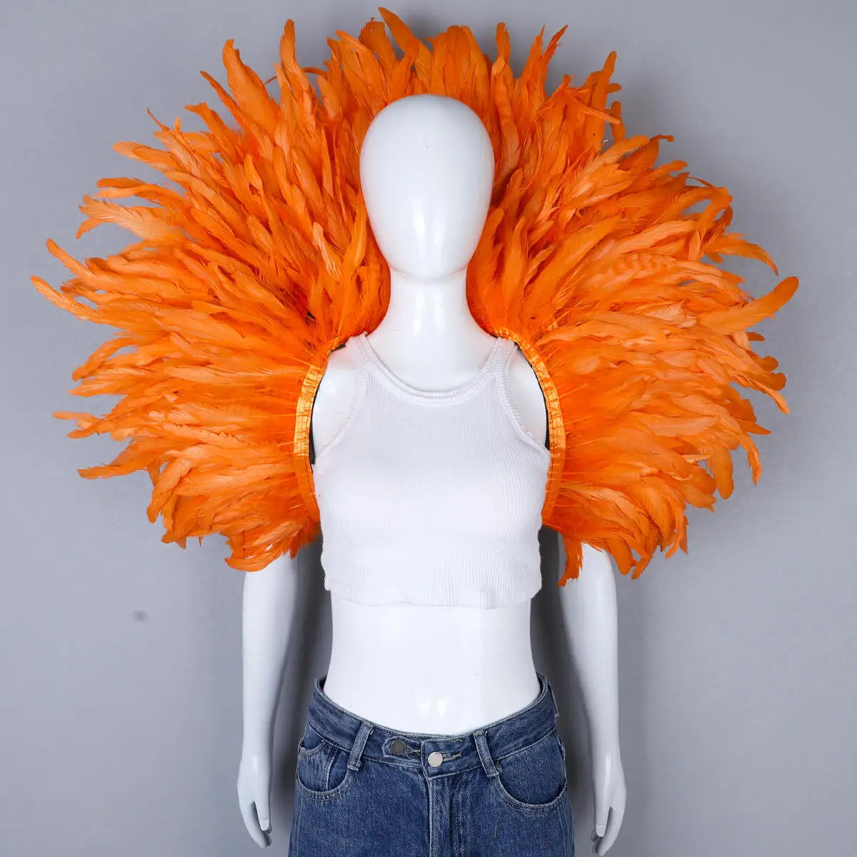 Festival Carnival Feather Shoulder Shawl | Feather Shawl | Wiccan Center
