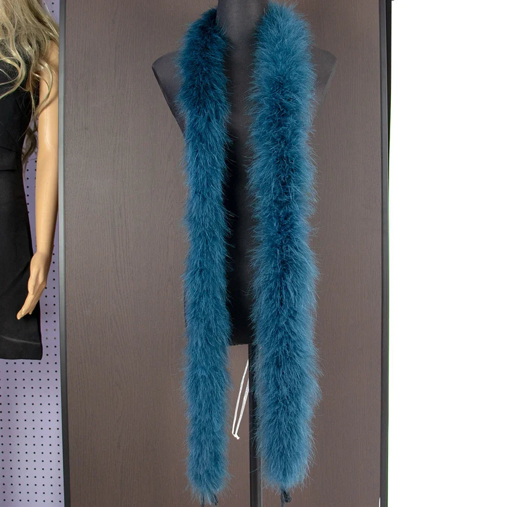 Fluffy Marabou Turkey Feather Boa (2 Meters)