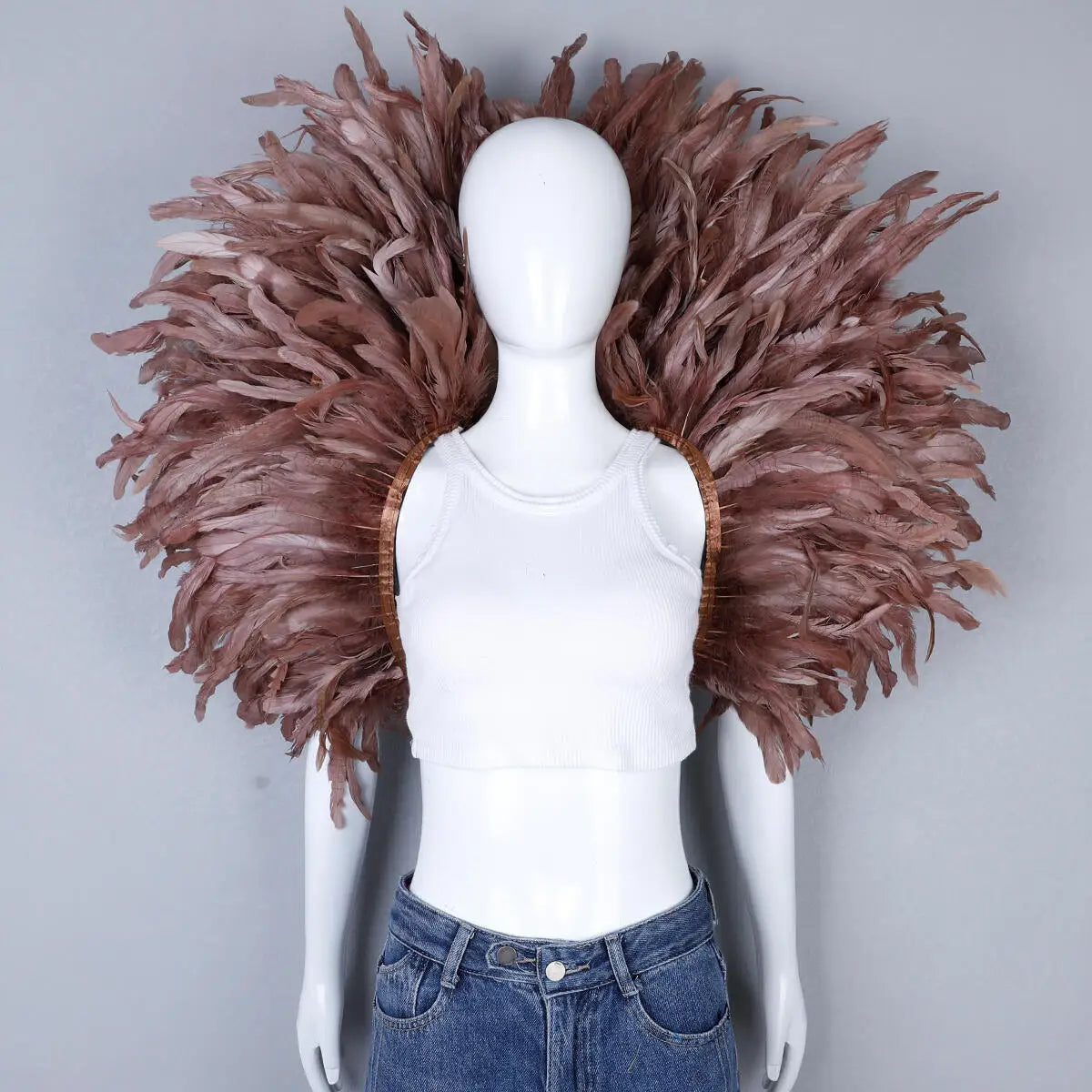 Festival Carnival Feather Shoulder Shawl | Feather Shawl | Wiccan Center