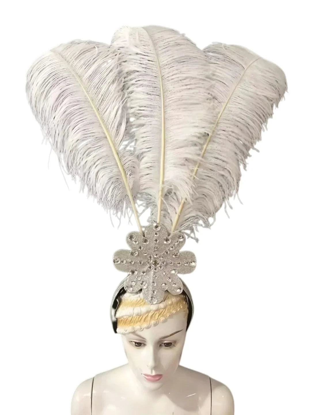 The Stardust Flora Cabaret Crown – Five-Flower Rhinestone Headdress | Headdress | Wiccan Center