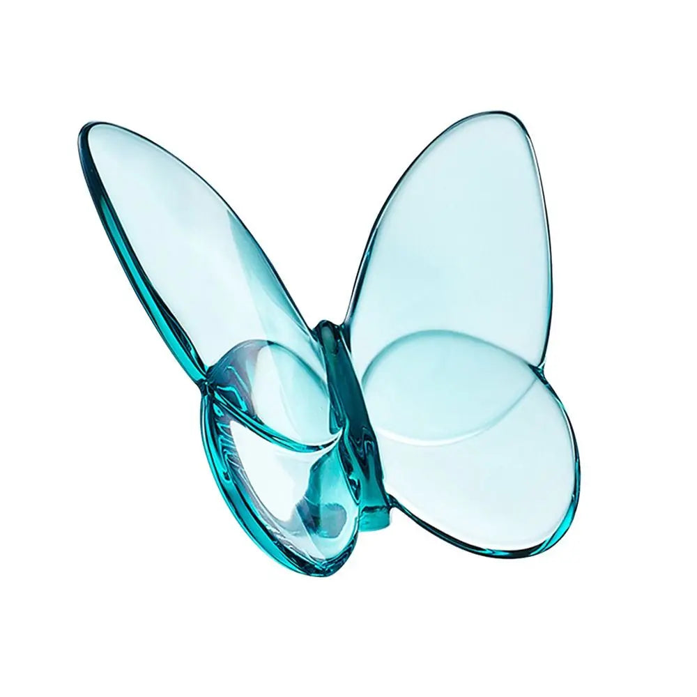 Multiple Color Crystal Butterfly Figurines Super Winkling Reflective Glass Butterfly Ornament Vivid Home Decor