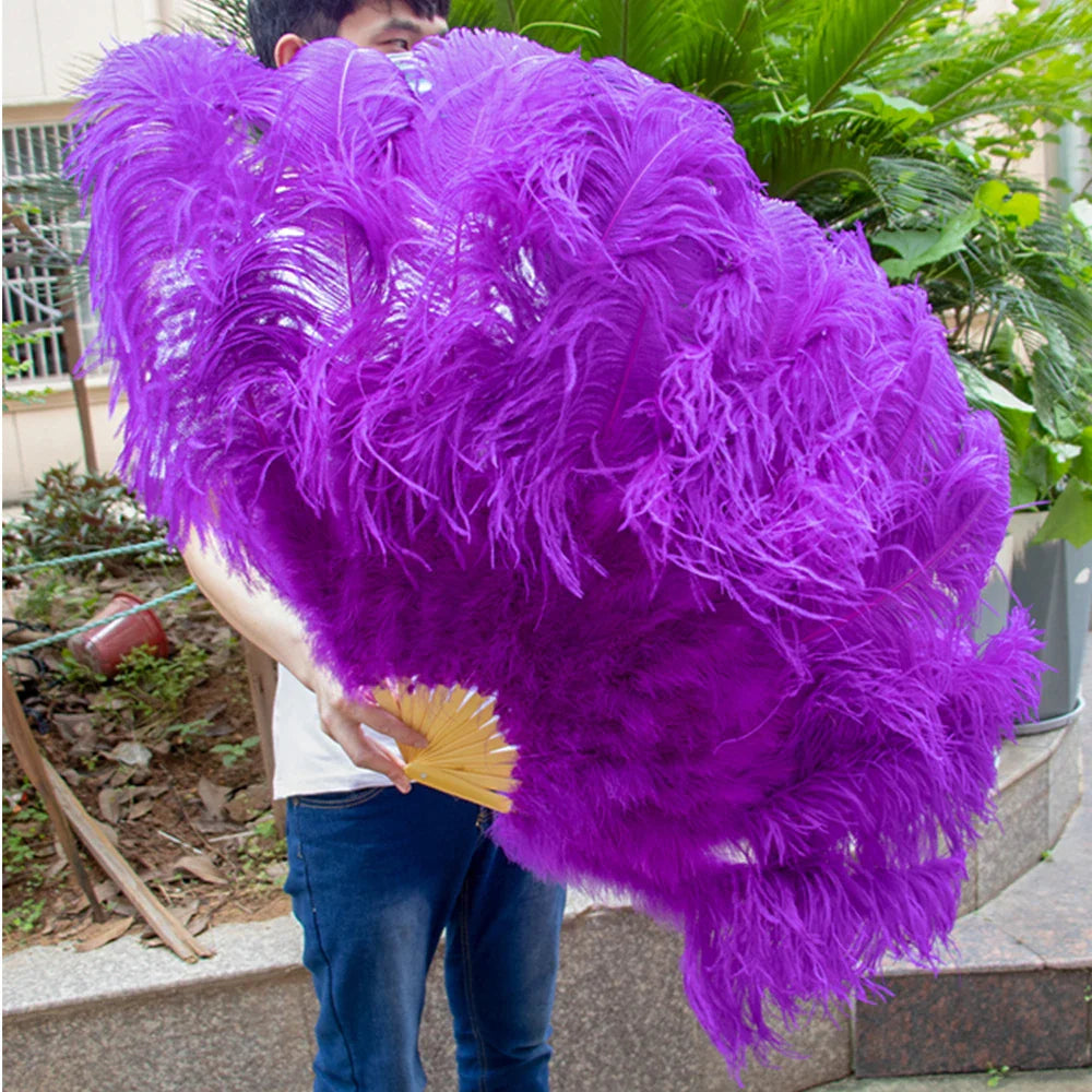 90CM Ostrich Feather Fans | Feather Fans | Wiccan Center