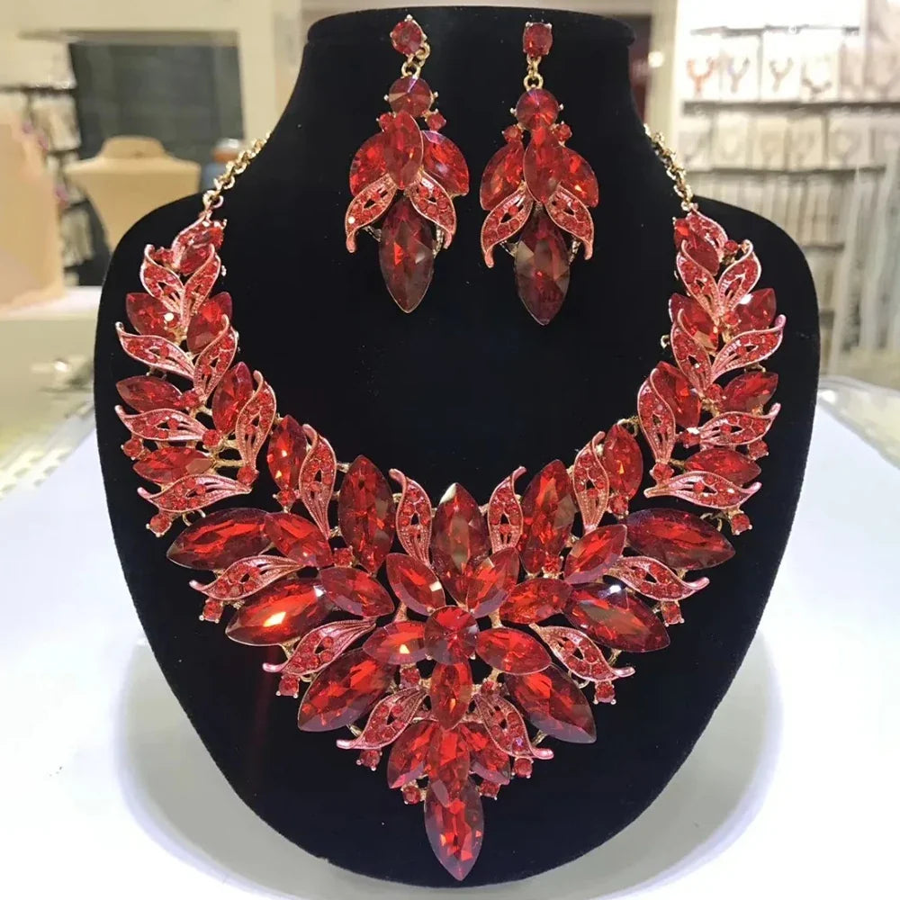 Colorful Rhinestone Crystal Crystal Drop & Crystal Drop Crystal Set | Jewelry Sets | Wiccan Center