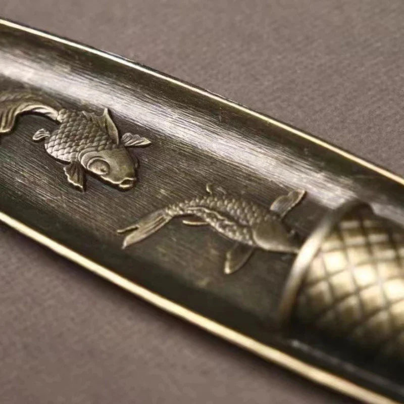 Japanese Style 21cm Zen Fishing Man Incense Burner Metal One Leaf Sandalwood Incense Sticks Holder Alloy Home Decor Ornaments