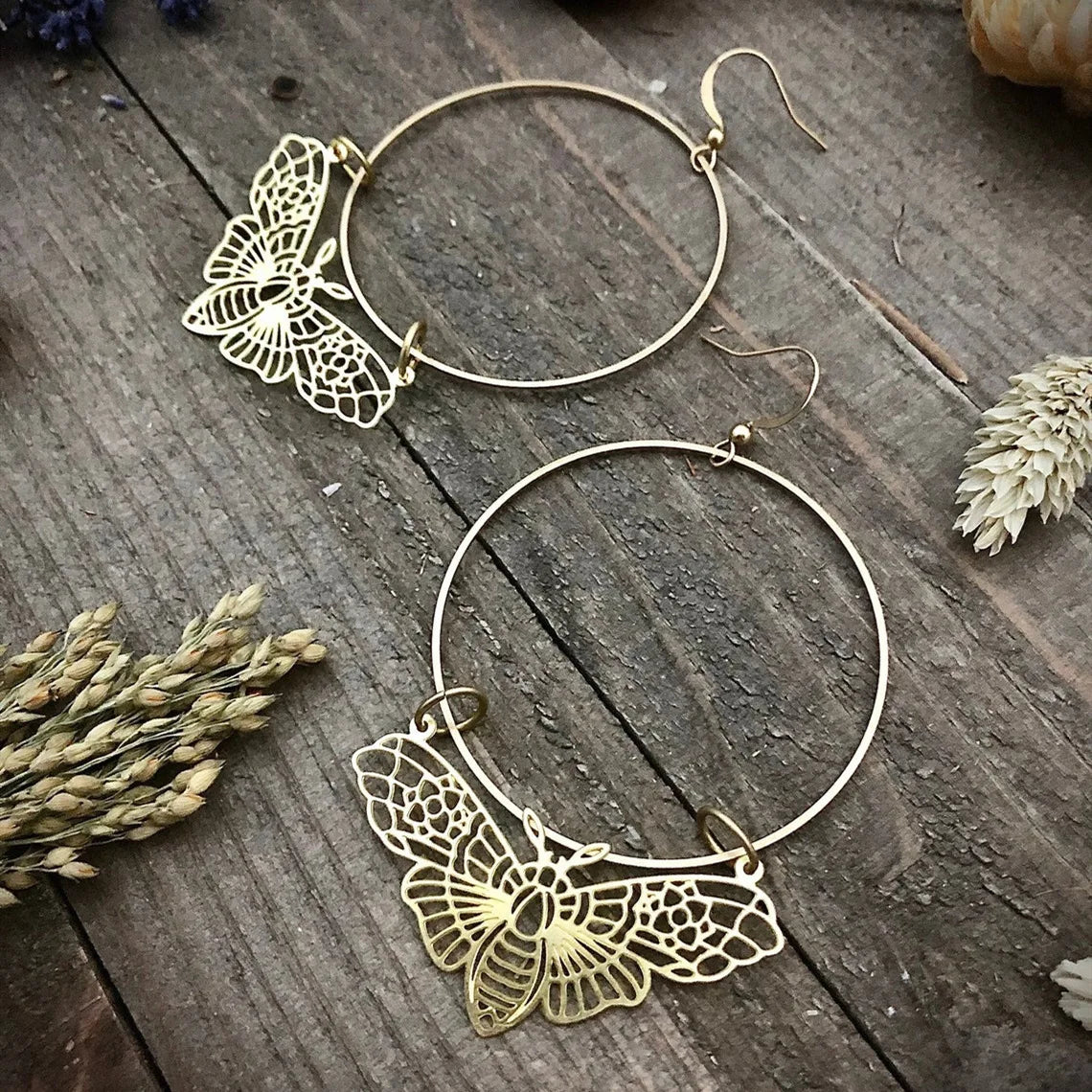 Assorted Moth & Butterfly Dangle Earrings | earrings | Wiccan Center
