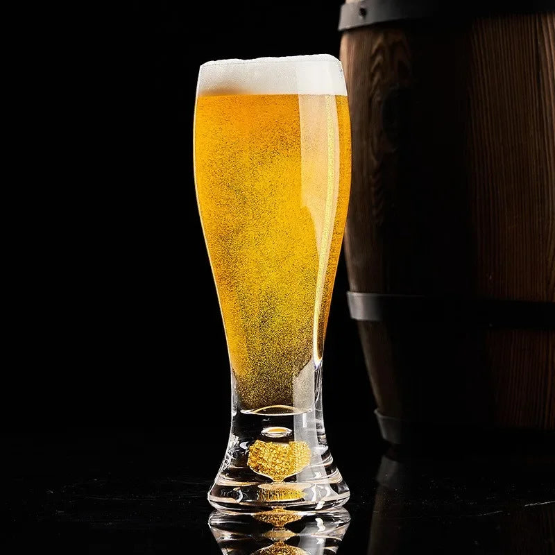 High-grade luxury gold leaf crystal glass craft beer mug large capacity beer mug beverage juice glass | | Wiccan Center