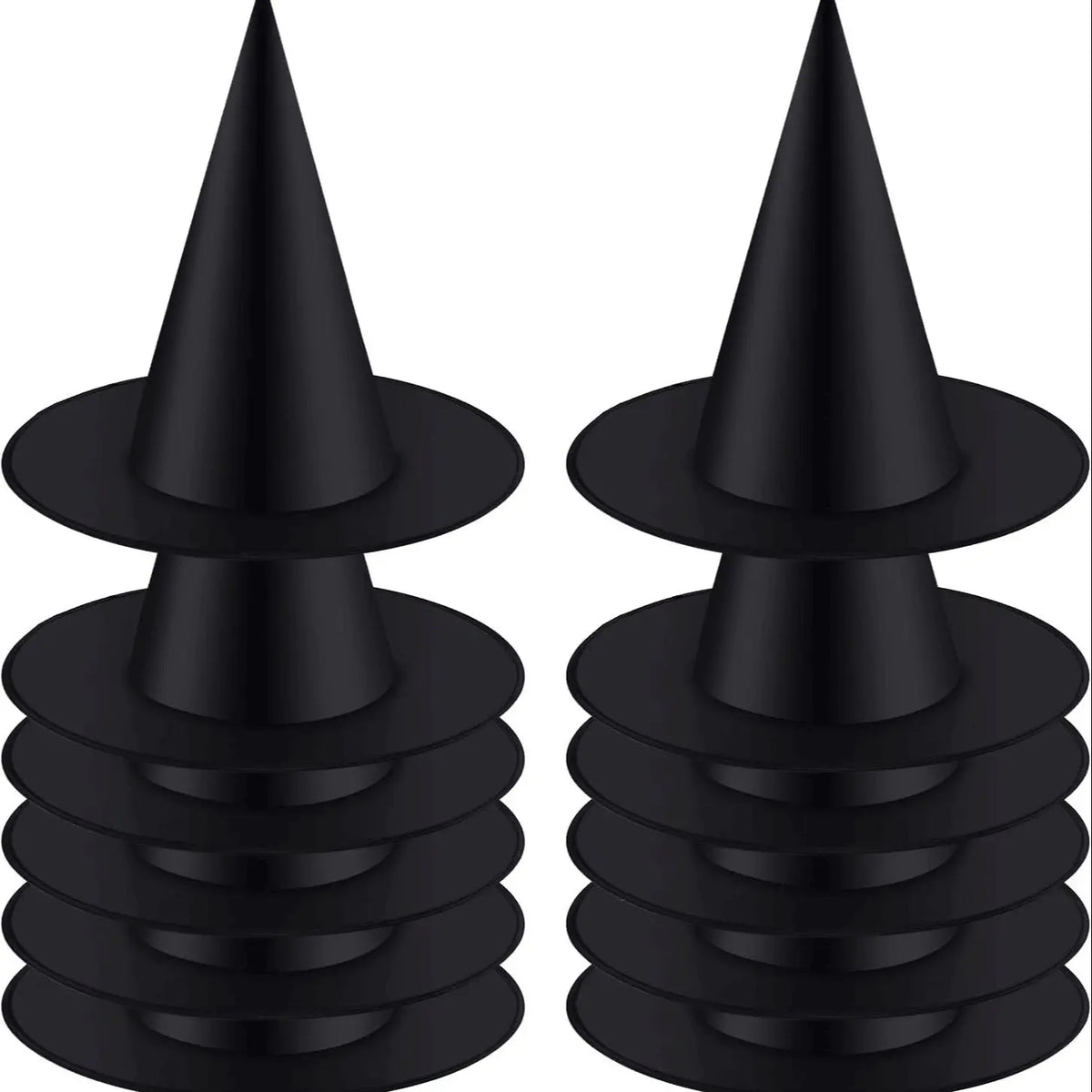 12 Pack Halloween Witch Hats Black Hanging Party Favors | | Wiccan Center