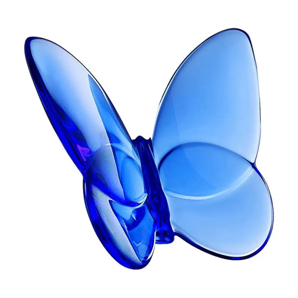 Multiple Color Crystal Butterfly Figurines Super Winkling Reflective Glass Butterfly Ornament Vivid Home Decor