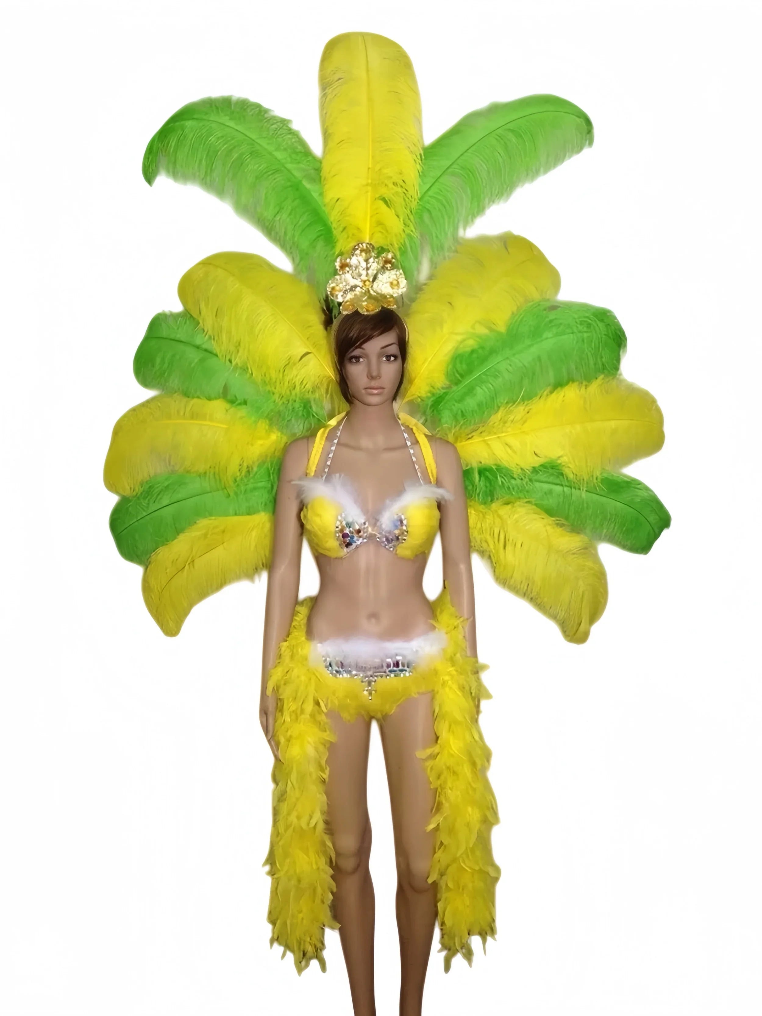 The Stardust Victoria Sovereign – Deluxe Angel Feather Wing & Headdress Stage Costume Set | Costume Sets | Wiccan Center