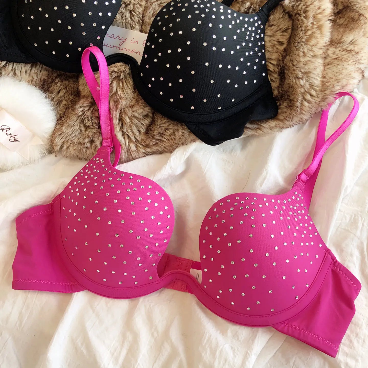 The Stardust Spotlight Plunge Bra – Luxe Rhinestone Showgirl Push-Up | Bras | Wiccan Center