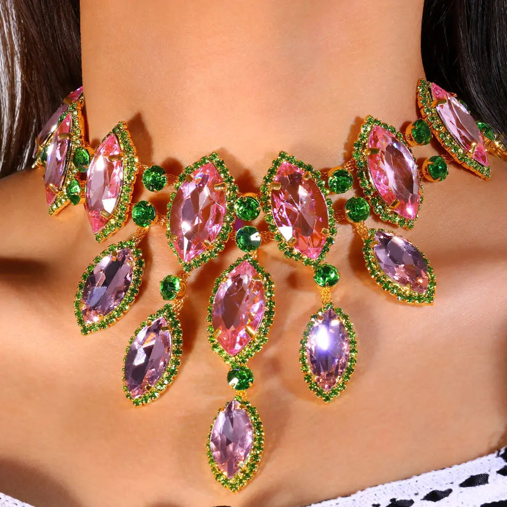 Multicolored Rhinestone Crystal Crystal Drop
