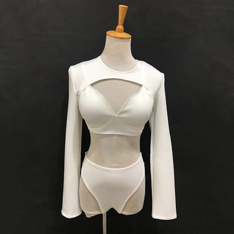 The Stardust Electra Performance Set – Long-Sleeve Pole & Gogo Bikini