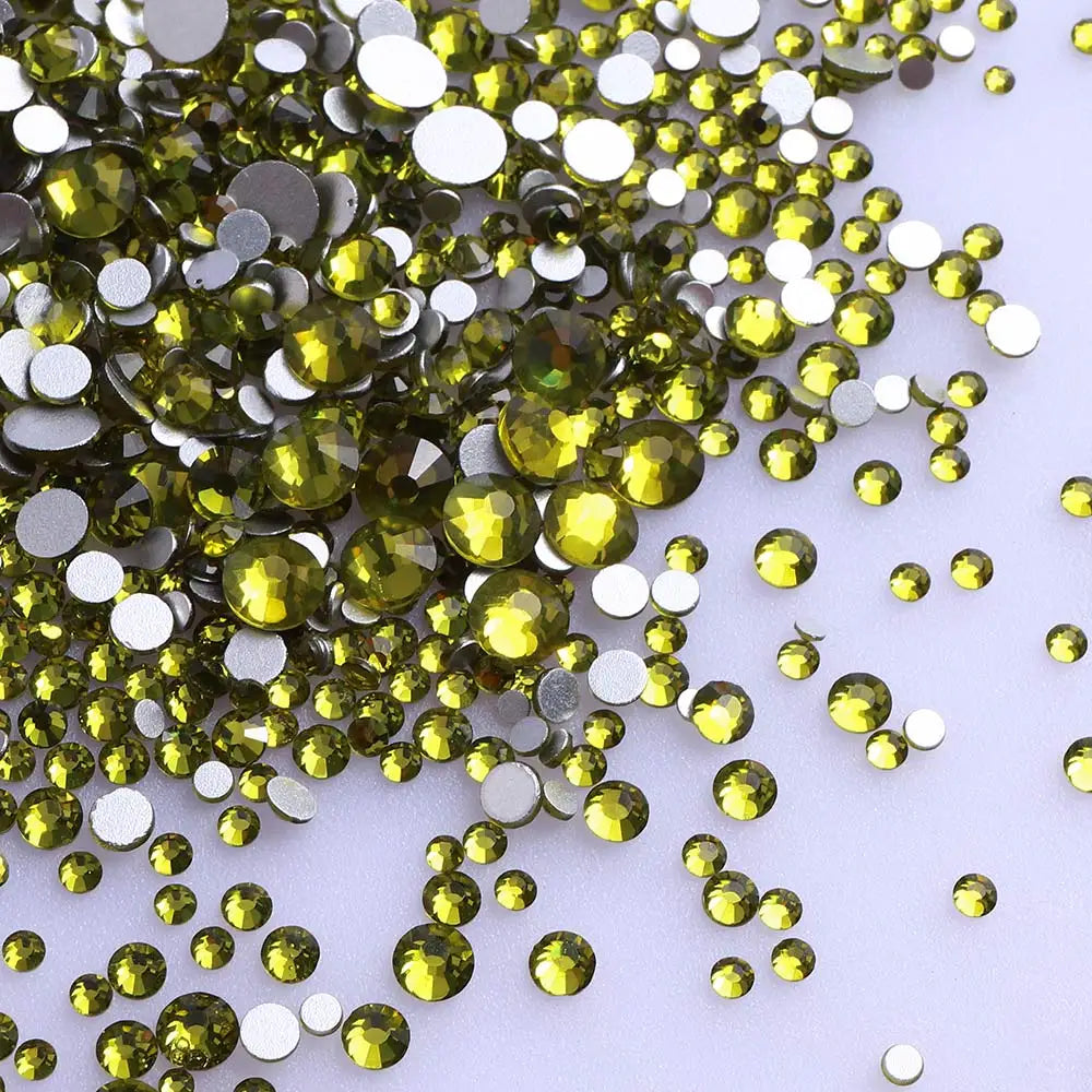 1440PCS SS3-SS20 Mix Size Non-Hotfix Glass FlatBack Rhinestones | Non-Hotfix | Wiccan Center