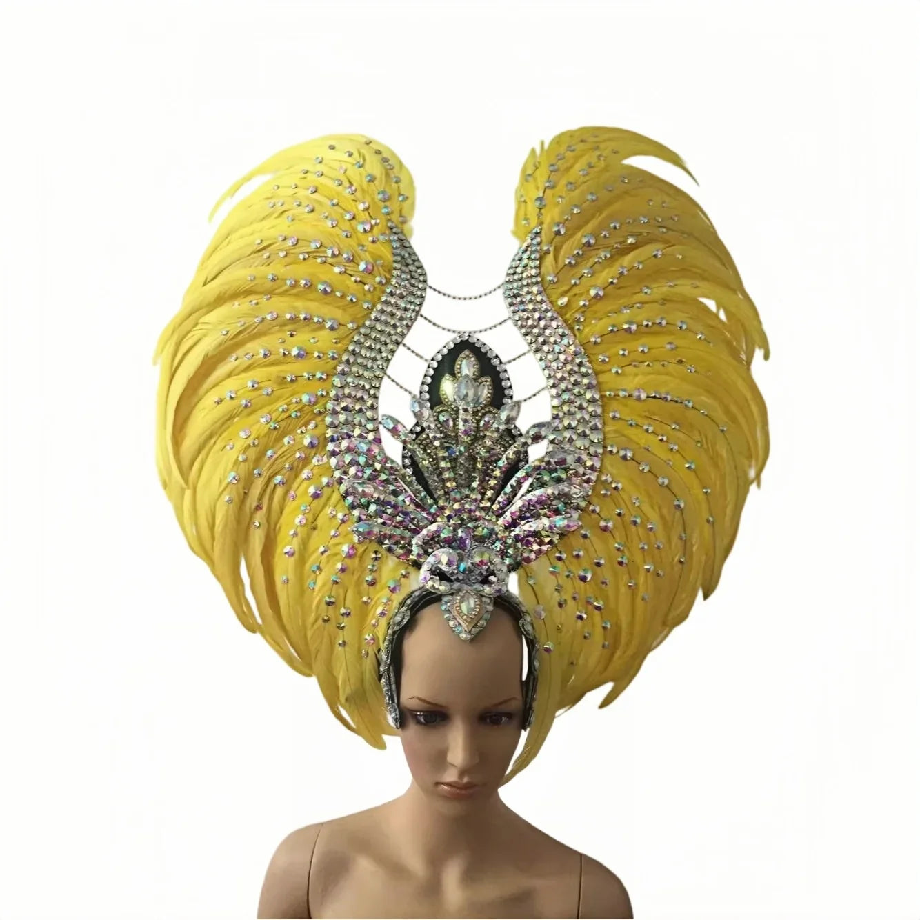 The Stardust Aurora Feather Headdress – Light Purple Cabaret & Carnival Crown | Headdress | Wiccan Center