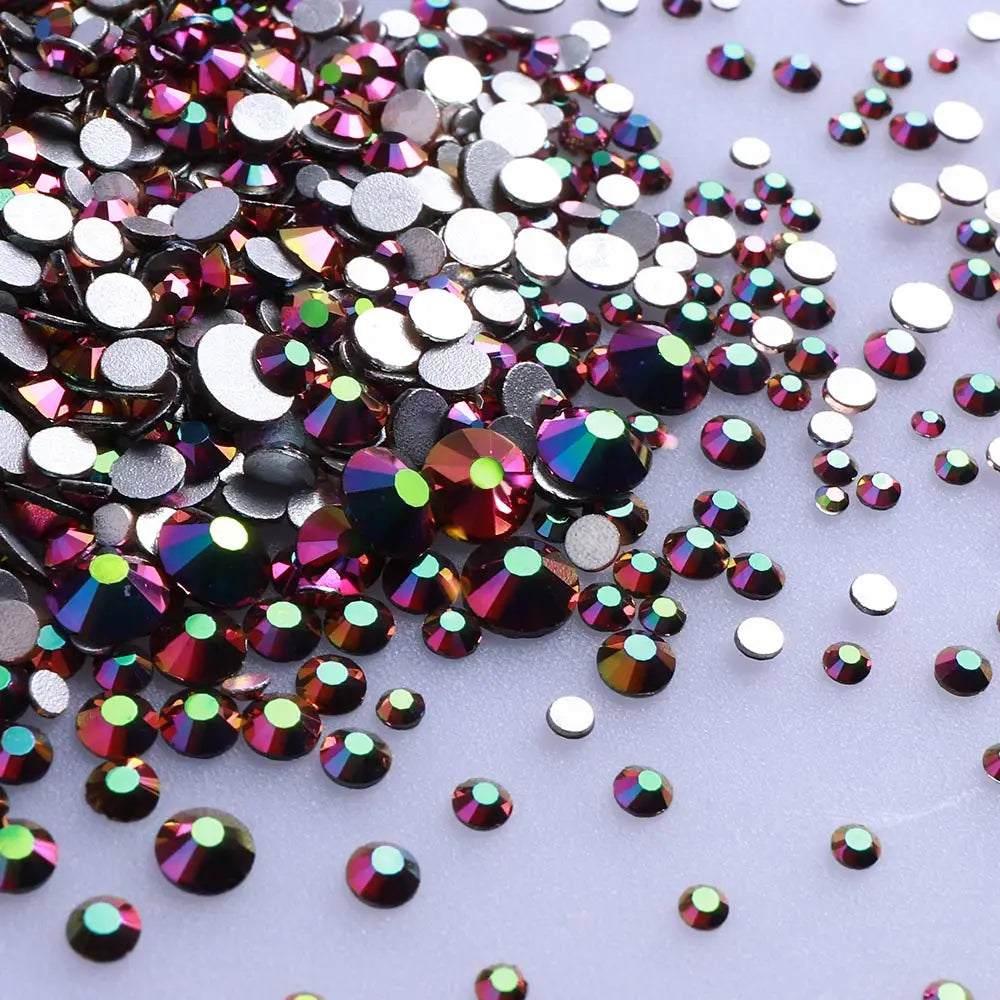 1440PCS SS3-SS20 Mix Size Non-Hotfix Glass FlatBack Rhinestones | Non-Hotfix | Wiccan Center