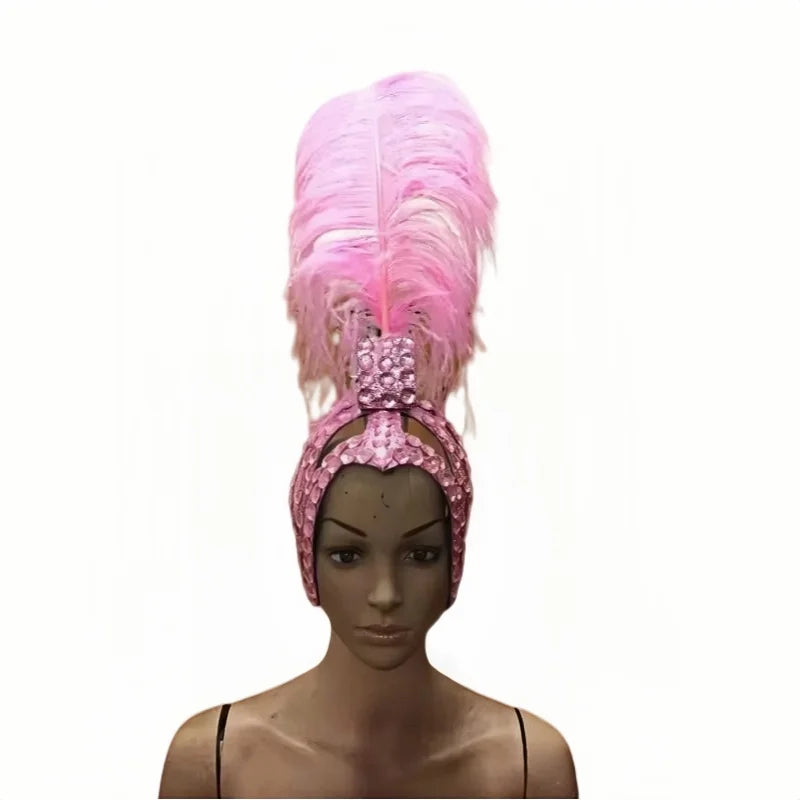 The Stardust Sahara – Mohawk Feather Carnival & Samba Headdress | Headdress | Wiccan Center