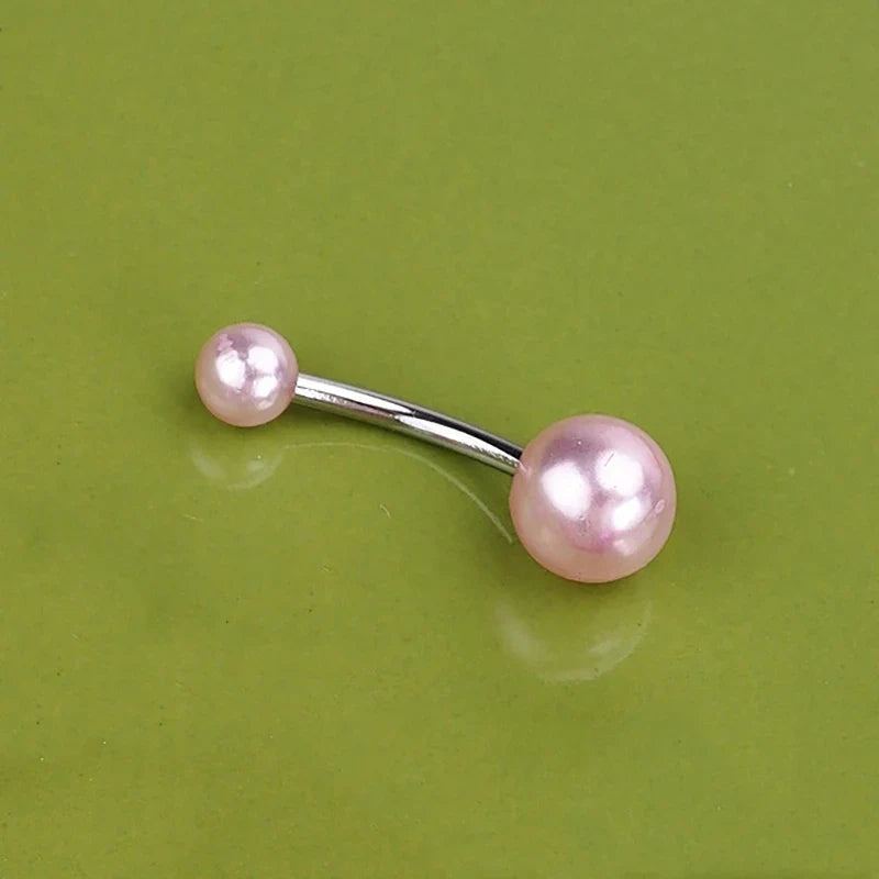 Sweet Dinosaur Navel Ring Zircon Heart Strawberry Belly Button Ring For Women Body Piercing Decor Vacation Leisure Beach Jewelry | | Wiccan Center