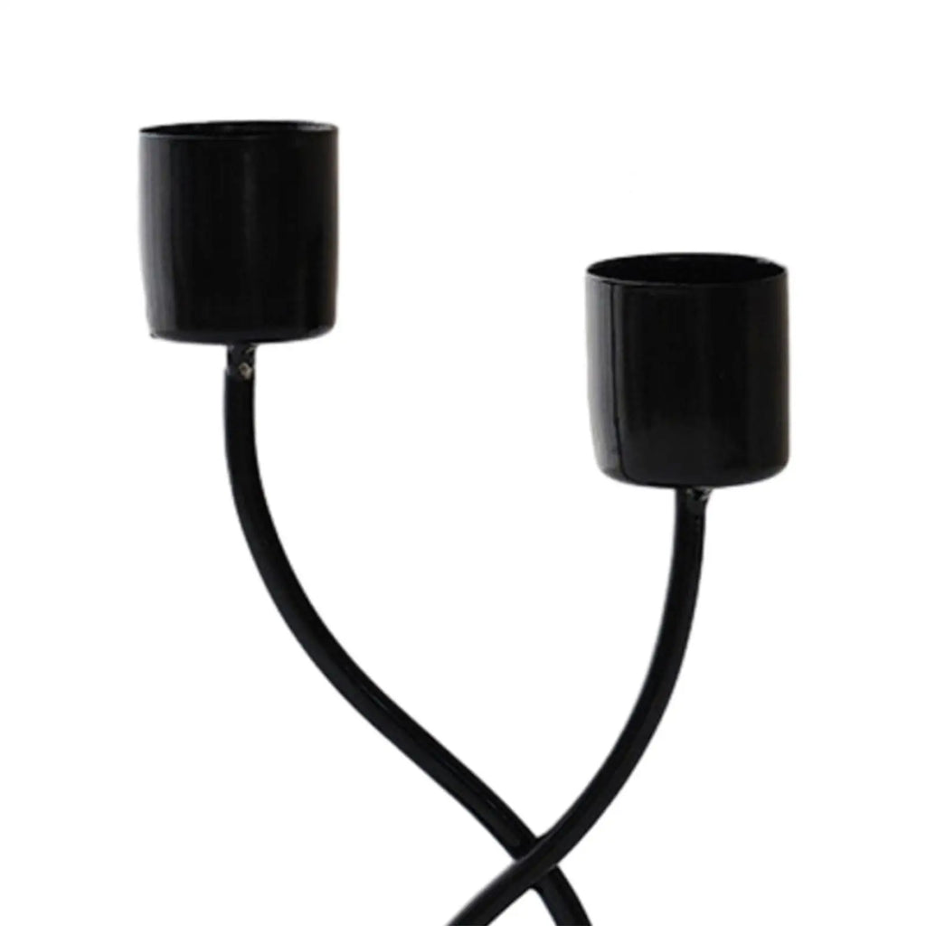 Metal Candle Holder Elegant Stable Base Table Centerpiece Candle Stick Holder for Mantel Fireplace Dining Desktop Home Decor
