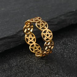 Pentacle Band Rings | rings | Wiccan Center