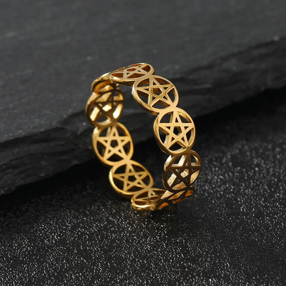 Pentacle Band Rings | rings | Wiccan Center