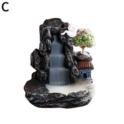 Backflow Incense Holder Waterfall Incense Burner Home Decor Aromatherapy Ornament Incense Cones with Backflow Incense Cones | | Wiccan Center