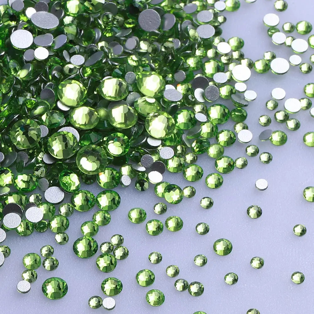 1440PCS SS3-SS20 Mix Size Non-Hotfix Glass FlatBack Rhinestones | Non-Hotfix | Wiccan Center