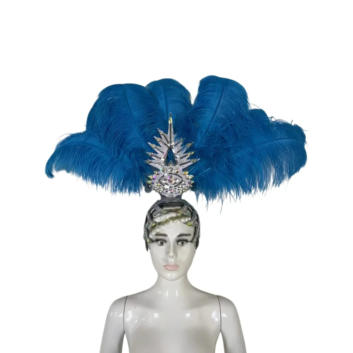 The Stardust Dionysia – Carnival & Samba Feathered Masque Ball Crown | Headdress | Wiccan Center