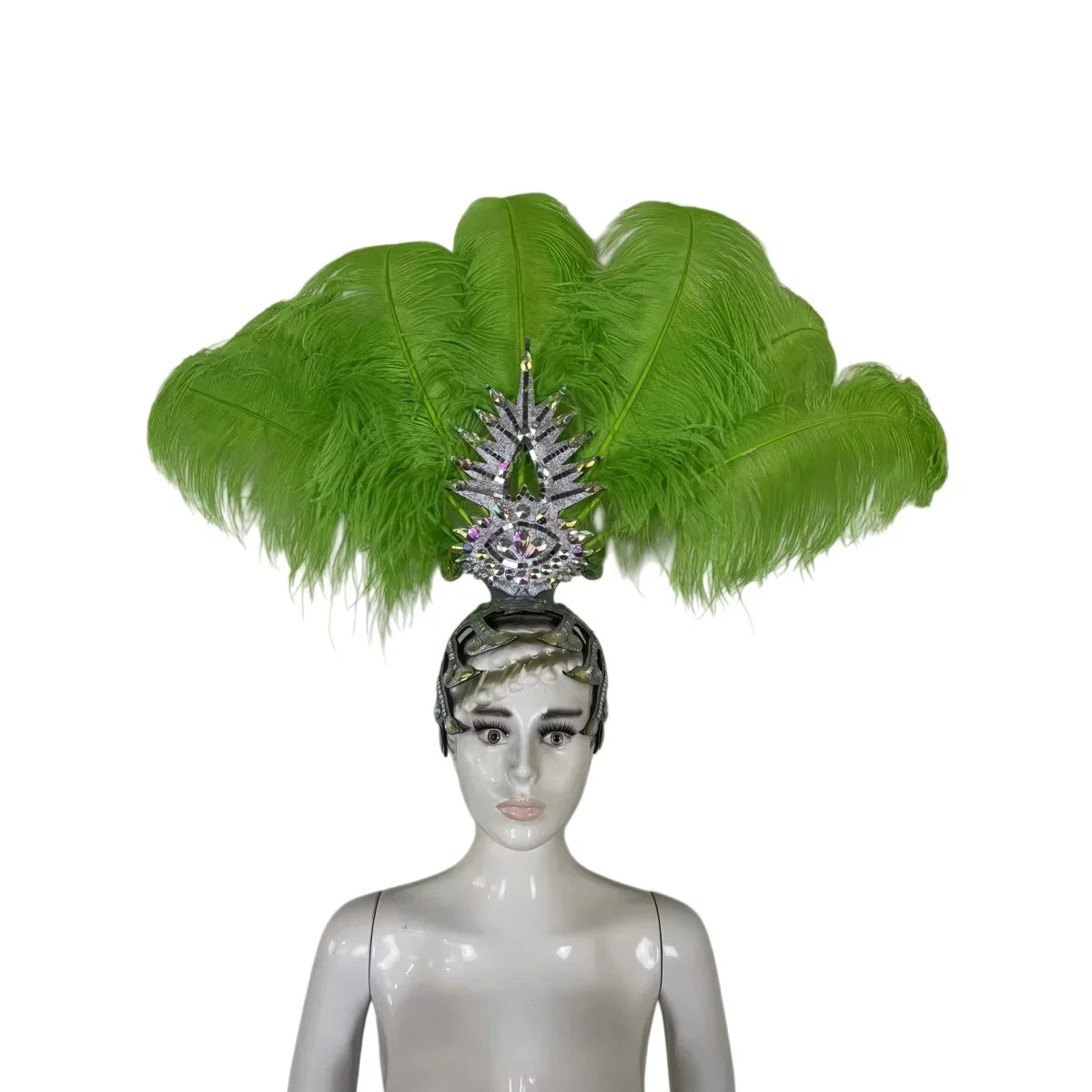 The Stardust Dionysia – Carnival & Samba Feathered Masque Ball Crown | Headdress | Wiccan Center