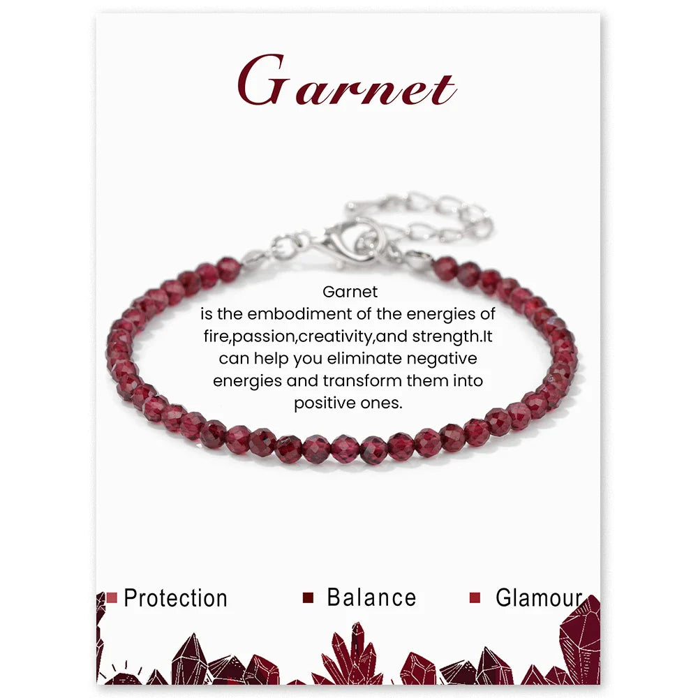 Faceted Gemstone Bead Bracelets | bracelets | Wiccan Center