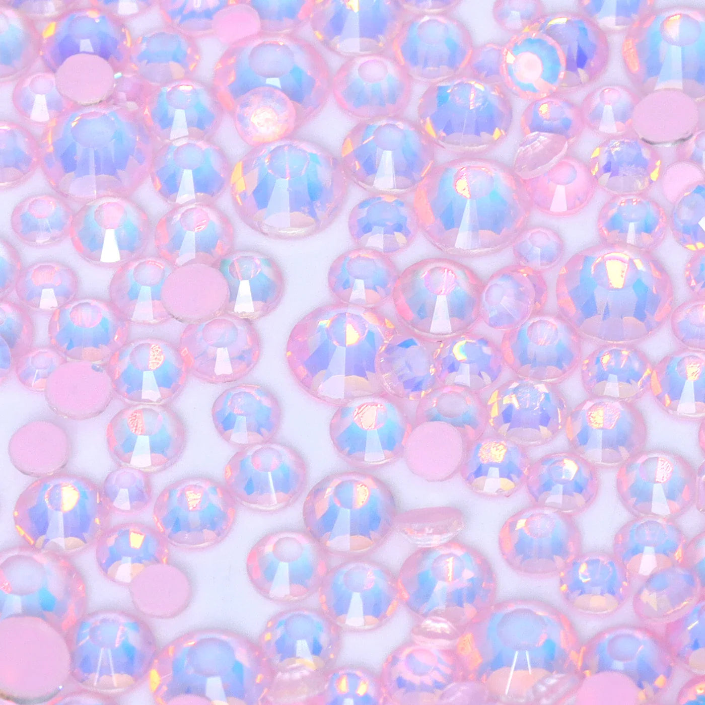 SS6-SS20 Mix Size Mocha Opal High Quality Flat-Back Glass Rhinestones | Non-Hotfix | Wiccan Center